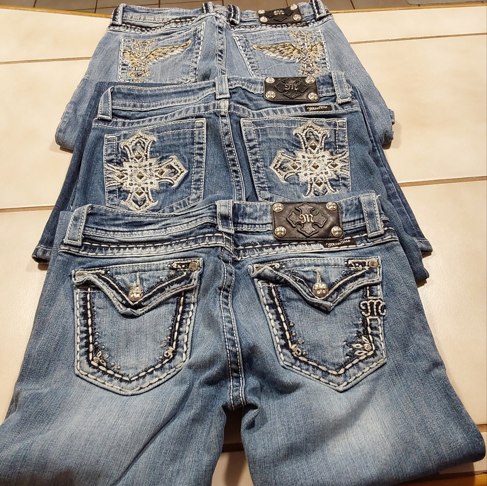 3 pair of Women's Miss Me Jeans